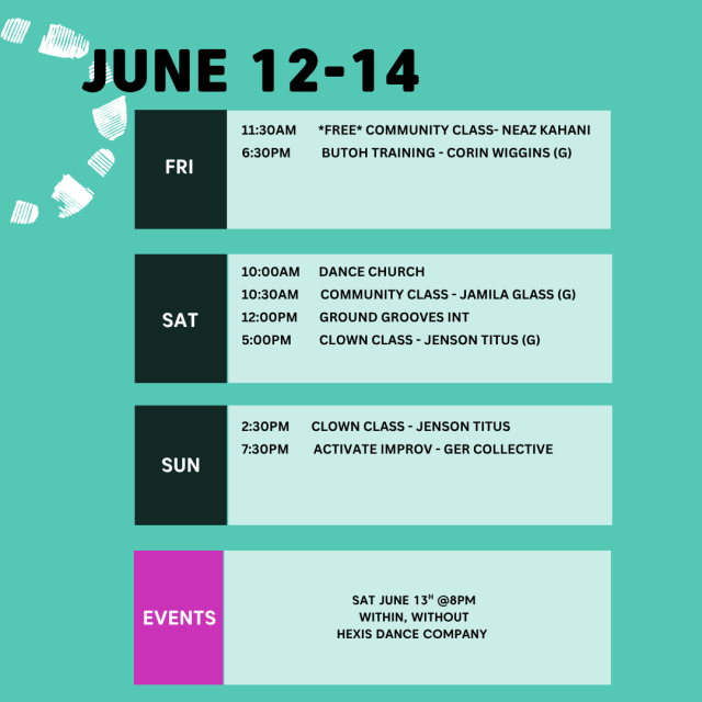 SCHEDULE JUNE 12