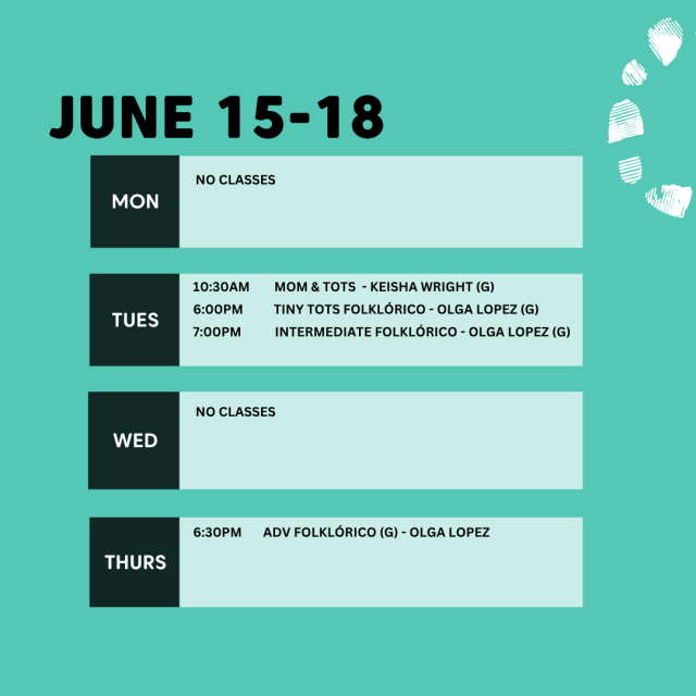 SCHEDULE JUNE 15