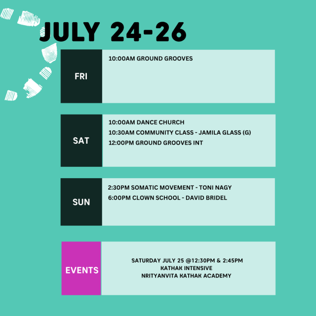SCHEDULE JULY 24
